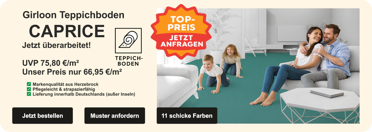 „Kategoriebild für Infloor-Girloon Caprice Teppichboden: strukturierter grüner Spieleteppich